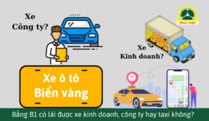 Bằng B1 có được lái xe taxi, xe công ty, chạy xe dịch vụ không?