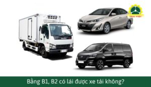 Bằng lái xe B1, B2 có được lái xe tải không?