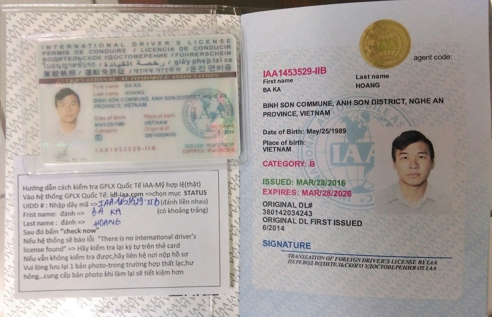 bang lai xe quoc te iaa